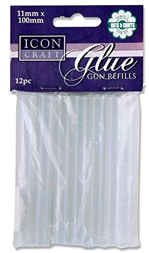 Premier papeterie G3816867 11 x 100 mm Icon Craft Recharges Pistolet à colle (lot de 12)