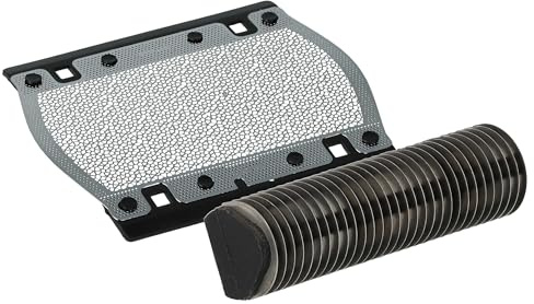 vhbw 1x cutter block, 1x shaving blade compatible with Braun BS550, BS555, BS570, 575, BS5604, BS5607 Razor, Shaver, Trimmer - Combo-Pack Black Silver