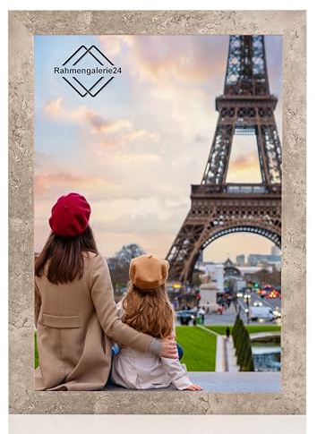 Bilderrahmen Fotorahmen 80x80 cm Beton bilderrahmen zum aufhängen MDF picture frames Farbe und 40 verschiedene Größen wählbar ohne Passepartout Rahmen Ayleen