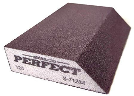 Stalco Perfect Sanding Sponge 120 Grit Slant Sanding Block Sanding Pad