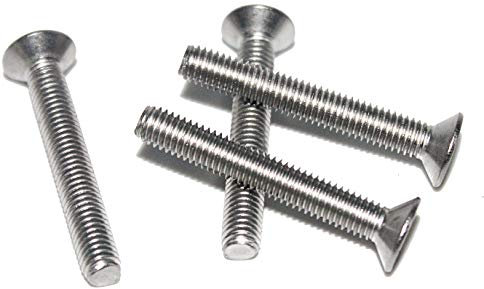 Senkschraube M4 x 40 mm, Edelstahl V2A VA A2, DIN 7991 / ISO 10642, Innensechskant, 50 Stück