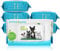 PrimePets Dog Wipes 6×100ct, Pet Wipes for Dogs and Cats, 15cm x 20cm, for Eyes, Ears, Paws, Face, Butt