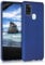 kwmobile Case kompatibel mit Samsung Galaxy A21s Hülle - Schutzhülle aus Silikon metallisch schimmernd - Handyhülle Metallic Blau