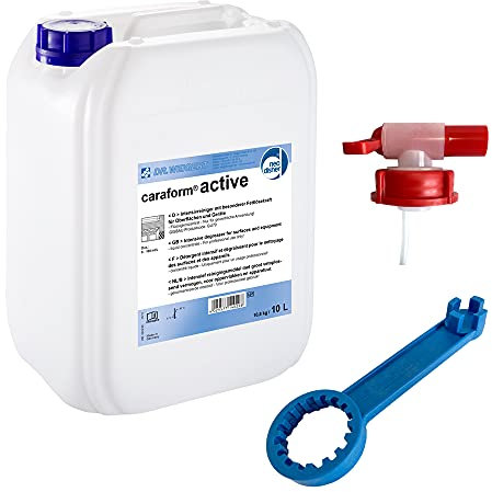 Intensivreiniger für Oberflächen, Dr. Weigert caraform active - Inkl. Kanisterschlüssel u. Auslaufhahn, Flüssig, 10 L = 1 Kanister
