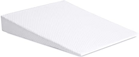 FAYANG Orthopädisches Bett Keilkissen Erwachsene Reflux Bettkeil,Groß Matratzenkeil Keilförmiges Im Bett,Schaumstoffkissen Lesekeil Gegen Kopf- Und Rückenschmerzen, Schnarchen(80x66cm),White