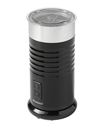 Brandani 53899 Scalda Monta Latte Schiumotto Automatico, INOX/PC, Nero, d 10x20h cm, 435W, Capacita 115ml - 240ml