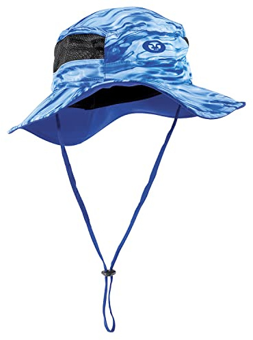 Flying Fisherman Boonie Hat: Wide Brim Sun Hat with UPF 50 Sun Protection for Men & Women, Fishing, Boating, Camping, Outdoors | Boonie HAT, Bluewater (H1802)