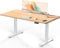 Flamaker Höhenverstellbarer Schreibtisch 140 x 70 cm, Schreibtisch Höhenverstellbar Elektrisch mit Memory Funktion, Computertisch mit Kabelmanagement, Standing Desk, Stehpult, Bürotisch, Beige