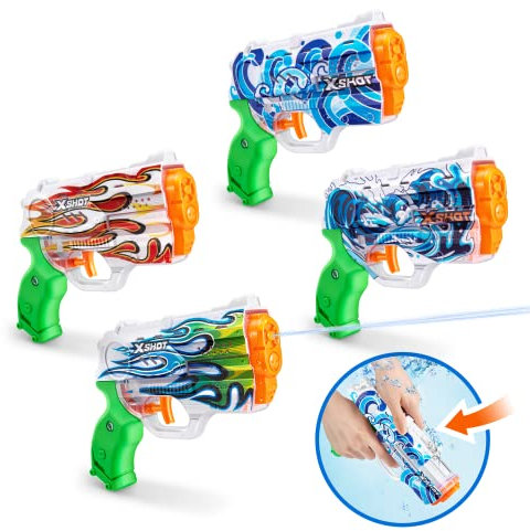 X-Shot Skins Fast-Fill Nano (4er Pack), Wasserblaster