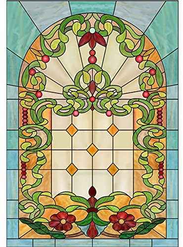 Generic Milchglasfolie Kleberlos Blickdicht Plotterfolie Dekorativ Fenster Vinyl Heim Büro UV-Schutz Sichtschutzfolie Statisch Wärmeisolierung Aufkleber,10,50x120cm(19x47inch)