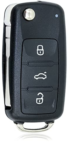 3 Button Replacement Remote Flip Key Fob Case Shell Fix Compatible With Vw Golf Mk6 Beetle Jetta Polo Skoda Sharan Seat Tiguan Touran Octavia