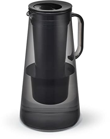 LifeStraw Home – Water Filter Pitcher, 7-Cup, Obsidian, BPA Free Designed for Everyday Protection Against Bacteria, parasites, microplastics, Lead, Mercury, PFAS, and a Variety of Chemicals