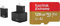 GoPro Dual-Akkuladegerät + 2 Enduro-Akkus – Offizielles GoPro-Zubehör, ADDBD-211-EU & SanDisk Extreme microSDXC UHS-I Speicherkarte 128 GB + Adapter