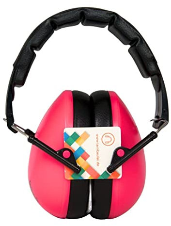 Lernteufel Schalli Pink Kinder Gehörschutz Lärmschutz - Konzentriertes Lernen - Stilllernen SNR 24.3dB Public Viewing für Kinder - Fußball Europameisterschaft EM - Stadion