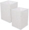 Pantalla de lino E27: 2 Piezas Pantallas De LáMpara De Mesita De Noche Modernas De Lino, 20X14X14 Cm, FáCil InstalacióN, Ideal Para LáMparas De Techo, Pared, Mesa Y Pie