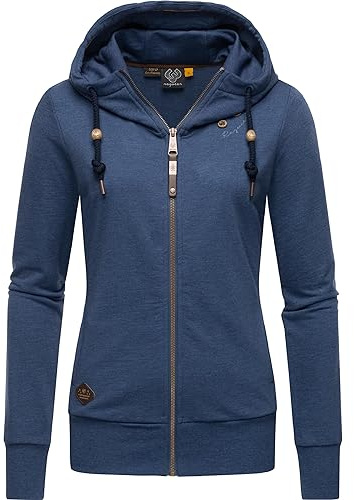 Ragwear Damen Zip-Hoodie Kapuzenjacke Sweatjacke Paya Intl. Navy23 Gr. 3XL