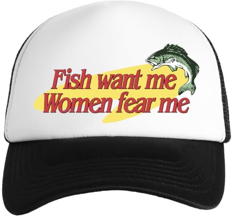 Fish Want Me Women Fear Me Weiße Kinder Baseball Cap Unisex Snapback