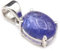 JEWELFORCE Tansanit-Edelstein-Anhänger aus 925er Sterlingsilber, handgefertigter Schmuck JPE-62A
