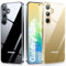 TORRAS für Samsung Galaxy S24 Hülle Anti-Vergilbung mit Militärniveau Sturzschutz mit Airbags Handyhülle Stoßfest Kratzfest Hülle S24 Case Diamant Serie - Durchsichtig