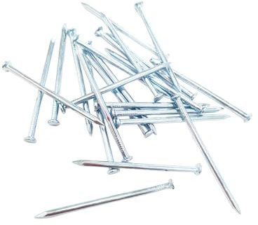 Super Mundo - 280 piezas Clavos de acero al carbono, 5x50mm, clavos galvanizados para colgar imágenes y carpintería (99705)