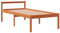 vidaXL Seniorenbett, Komfortbett mit Stauraum Kopfteil, Einzelbett für Senioren, Holzbett Bett, Modern, Wachsbraun 75x190 cm Massivholz Kiefer