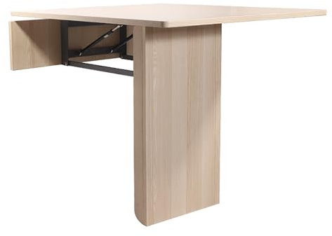 Wandmontierter Klapptisch, Wandklapptisch Platzsparend Zur Wandmontage, Schwimmend Klappbar Wandschreibtisch, Esstisch Mit Klappbarem Bein, Für Kleine Räume, Küche, Arbeitszimmer, Bistro, Büro ( Color