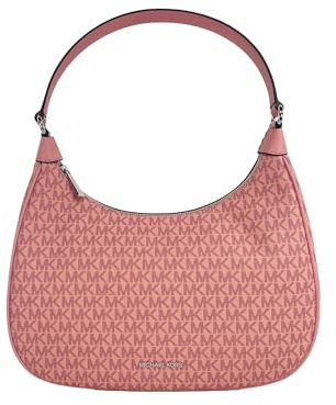 MICHAEL KORS Cora Large Logo Shoulder Bag Crossbody Strap (Primrose), Pink, One size