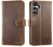 LENSUN Lederhülle für Samsung Galaxy A15, Echtleder Hülle [Kartenfach][RFID Schutz][Echtes Leder] Handyhülle Klapphülle Handytasche für Samsung Galaxy A15 4G/5G - Vintage Dunkelbraun