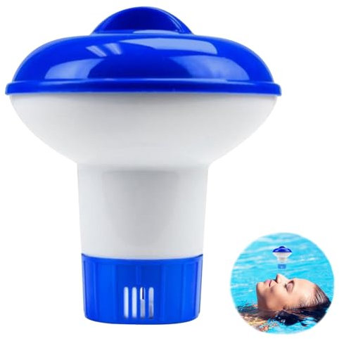 Floating Chlorine Dispenser,Chlorine Tablet Dispenser 5 Inch Hot Tub Chlorine Dispenser,Chlorine Tablet Holder,Chlorine Dispenser for Hot Tub,Chlorine Dispenser for Swimming Pool,Spa,Water Park
