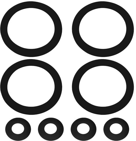 8 Stück Typ 75 Dichtungs 4 O Ring Dichtung und 4 Kolbenmanschette, Schwengelpumpe Ersatzteile Schwengelpumpe Dichtungssatz, für Gartenpumpe Handpumpe Brunnenpumpe(Typ 75)