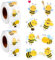 Wondsea 1000er Set Biene Aufkleber,Niedlich Bienen Stickers,Wasserfest & Wiederverwendbar,Ideal für Klassenzimmer Belohnungen,DIY Handwerk,Geschenke für Erwachsene,Kinder