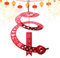 2Pièces Décoration du Nouvel an Chinois 2025 Serpent Suspendu, Carillon Éolien Suspendu Serpent Rouge, Décoration Créative De Pendentif De Festival De Printemps, Carte Suspendue
