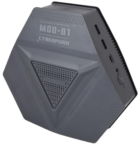 Mini PC, 32GB DDR4 1TB PCIe Gen4 SSD Wins 11 Pro Desktop Gaming Computer Suppoerts Triple 4K Display WiFi6 BT5.2 4G 2.5G LAN Auto Power On, DP HDMI Type C USB3.2 Output (GB Plug)