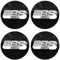 WUDILIYI 4 Stück Auto Radnabenkappen Aufkleber, Felgenaufkleber für BBS 56MM 60MM 65MM 70MM 80MM, Nabendeckel Radnabenabdeckung-Logo Sticker, Zentralabdeckung,A-60MM