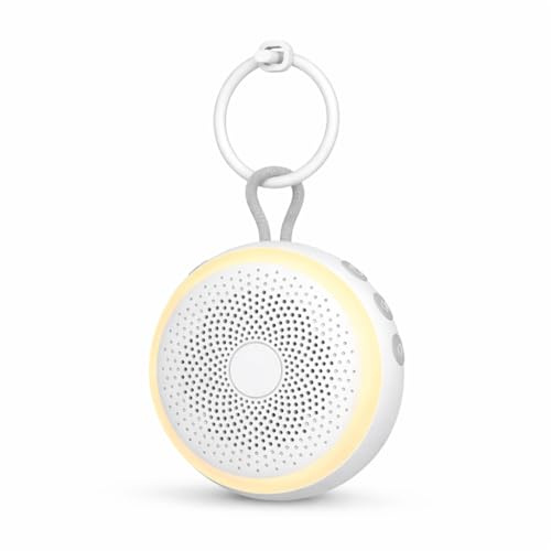 Maquina Ruido Blanco Bebe, Máquina de Ruido Blanco Portátil 21 Sonidos con Luz Nocturna, terapia de sonido, Regalo Bebé Niño o Adulto, potencia de larga duración, temporizador.
