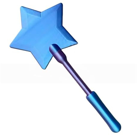 Lerkely Porta Tarjetas sin Contacto con Varita mágica, Divertida Varita Estrella Hecha con impresión 3D - Portátil y Funcional para niños, Fan de Cosplay, Mago
