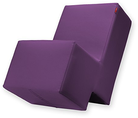Laxxer Polsterhocker, violett - zum Sitzen, Spielen und Rumtoben - Loungemöbel & Spielmöbel für Kinder und Erwachsene