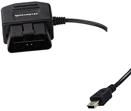 REARMASTER Auto Kamera Dashcam Kabel mit Dual Modus Schalter, 24 Stunden ?berwachung Modus und Acc Modus, OBD-Anschluss(Mini-USB)