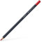 FABER-CASTELL 114721 - Goldfarber Aquarellstift, Farbe geraniumrot hell, Aquarellfarbstift mit weichem Farbabstrich