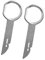 Audioproject A195-2 Piece Set Release Keys Compatible for VW Audi Seat Skoda Mercedes Ford Car Radio MFD MFD2 RNS-E RCD300 Sat Nav Horizontal Slot