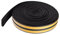 MagiDeal Fensterdichtung Gummidichtung Profil D E P Dichtband PVC selbstklebend, E 9x4mm Schwarz