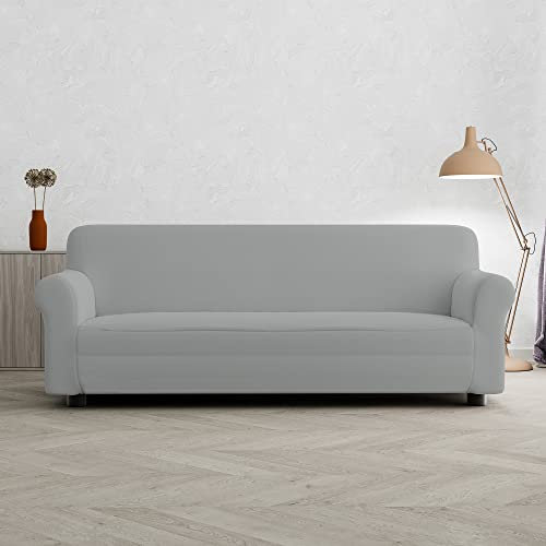 Sogni e capricci CD-PR-GRIGIO CHIARO-3P “Pretty” Sofa Abdeckung, Hell grau, 3 Plätze