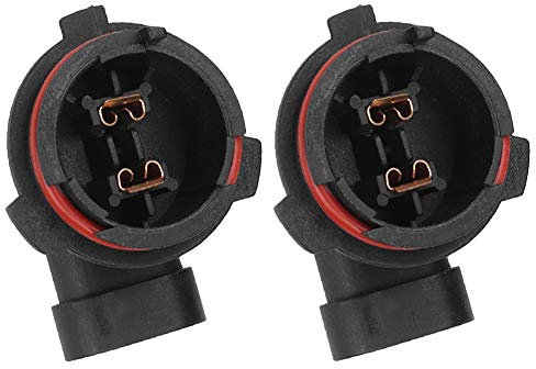 Suuonee 2Stk. Lampensockel, Fassung passend für Opel Astra mit H7-Lampe, 1226084, 9118046, Schwarz, Drucktaste, AUF-AUF-AN, Oberflächenmontage, 1 Weg, 2 Stk.