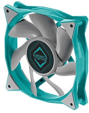 Iceberg Thermal IceGALE Premium 120mm- 1850 RPM, 4 Pines, Ventilador de PC de 120 mm, ventilador pwm (azul cerceta)