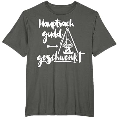 Saarländer Schwenker Männer Grillen Saarländisch Saarland T-Shirt