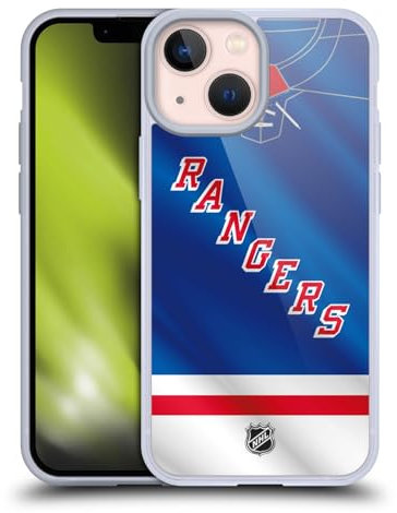 Head Case Designs Offiziell Offizielle NHL Jersey New York Rangers Soft Gel Handyhülle Hülle kompatibel mit Apple iPhone 13 Mini