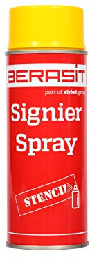 BERASIT Spray de signature, 400 ml, unité de livraison = 1 bombe (jaune)