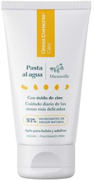 GREEN CORNERSS CARE - Crema de Pañal con Manzanilla | 50 ml | Pasta al Agua con el 93% de Ingredientes de Origen Natural con un 25% de Zinc | Perfecta para Menores de 3 Años