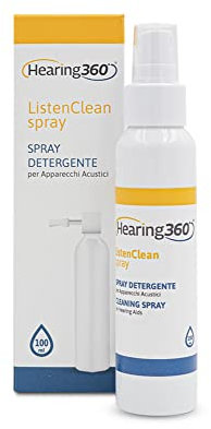Spray limpiador desinfectante para audífonos, AirPods y auriculares Bluetooth con cepillo integrado – Higieniza y desinfecta tus audífonos en profundidad y con seguridad (100 ml)