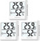 hoyiours Room Thermometer Indoor Hygrometer, 3 Pack Mini Temperature Monitor Humidity Meter, Digital Hygrometer Thermometer for Home, Office, Bedroom, Babyroom